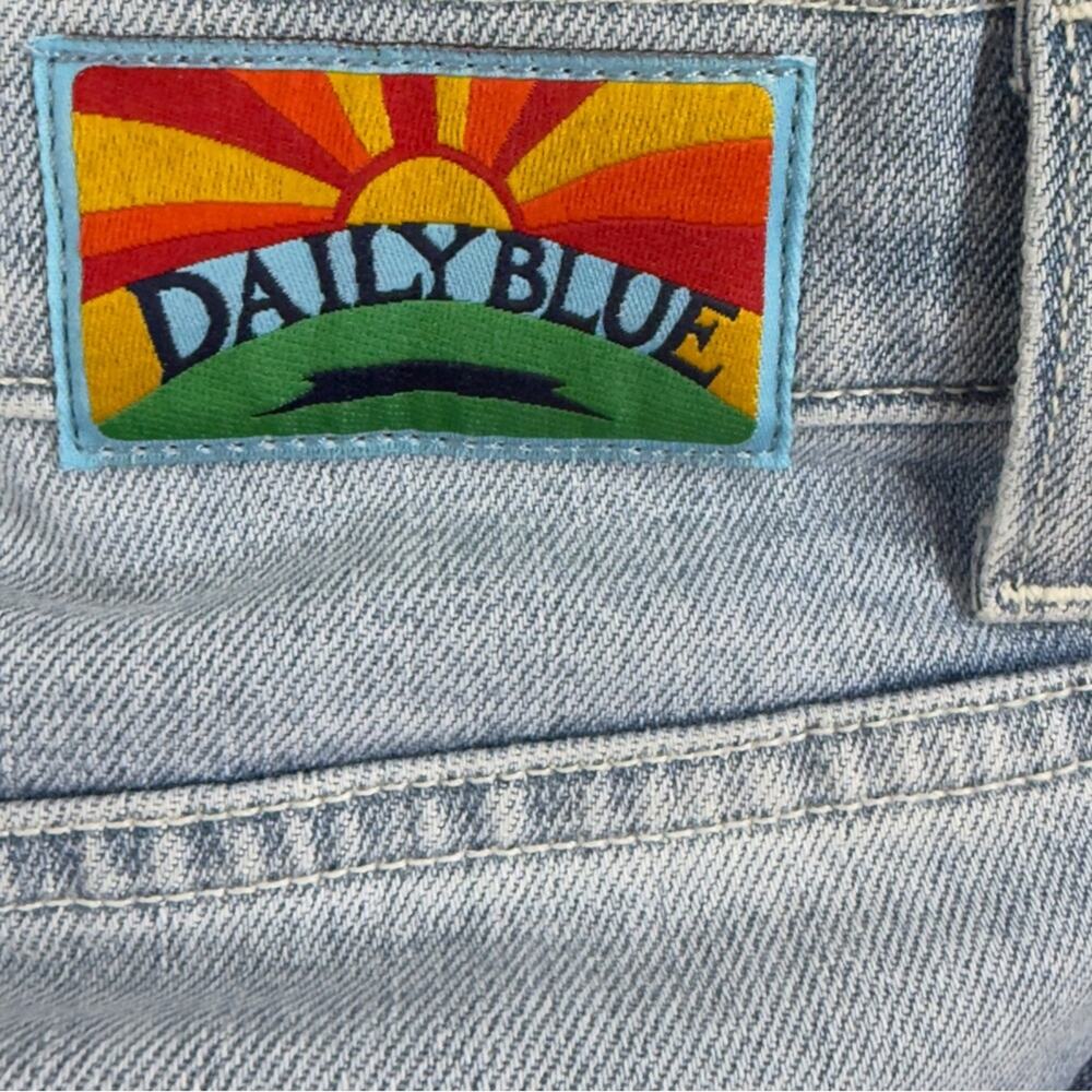 Daily Blue By AG Hype Straight Leg Jeans High Rise Distressed Dust Size‎ 25 NEW - Picture 13 of 15